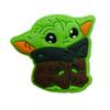 Nuevos y divertidos zapatos con agujero de Yoda, hebillas para zapatos de jardín, zapatos con flores, hebillas decorativas de goma suave de PVC, accesorios