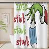 Cortina de Ducha de Tela de Poliéster Impermeable con Estampado de Tulipanes de Amazon Transfronteriza Personalizada Cortina Divisoria de Baño Venta Directa de Fábrica