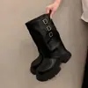 Botas para Mujer Tallas Grandes 41 a 43 Botines Merade para Mujeres con Sobrepeso Piernas Gruesas Botas para Pantalón Botas Largas de Otoño Botas de Media Pantorrilla Botas de Montar