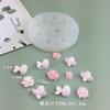 Molde de silicone para decoração de bolo de chocolate com flor de abelha faça você mesmo com cola e gesso