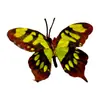 Cabeza de Flor de Mariposa de Goma Suave de Plástico, Decoración del Hogar con Flores Artificiales, Arreglo de Boda, Adornos al por Mayor, Decoración de Mesa para Exteriores