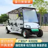 Carro de golf eléctrico para servicio de recepción y transporte, vehículo de recepción para oficina de ventas de hotel en el aeropuerto, carro de golf de 6 plazas