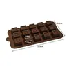 Molde de Silicone para Chocolate Desenho Animado Multiestilo Transfronteiriço Números e Letras Molde de Assar DIY Molde para Fudge Cubo de Gelo