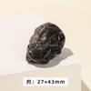 Adornos de Pixiu de Obsidiana Plateada Natural Cabeza de León Despertando Colección Decoración de Oficina Tallas de Animales