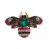 Broche de Abeja Pequeña con Diamantes Completos Transfronterizo Diseño de Moda para Mujer Accesorios para Chaqueta de Traje Broche de Insecto Estilo Corsage
