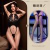 Nuevo Bikini Sexy de una Pieza Ropa Interior Impermeable Sin Entrepierna Forma de T Seda de Hielo Ajustado Hueco al Aire Libre de una Pieza