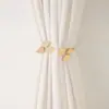 Novo Estilo Transfronteiriço Novo Estilo Cloisonné Folha Doce Moda Versátil Prendedor de Cortina Fivela de Cortina Sem Furo Decoração Atacado