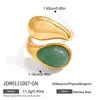 Jieding Anillo Pulsera de Acero de Titanio y Piedra Natural, No se Desvanece, Joyería Popular de Venta Transfronteriza, Accesorios de Mano de Acero Inoxidable, Anillo de Piedra Natural
