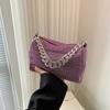 Bolso Cubo de Celebridad de Internet Transfronterizo con Pedrería Lleno de Diamantes Bolso de Axila Bolso de Mano Cruzado para Cena para Mujeres