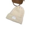 Gorro de lana pequeño con cara de mujer, estilo coreano, cálido, con protección para las orejas, tejido de punto, con cabeza grande, acolchado, de tela, a la moda, para otoño e invierno