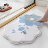 Estilo Ins Estilo Fresco Hogar Imitación Cachemira Tapete de Piso Tapete Absorbente Alfombra de Baño Felpudo Absorbente Antideslizante Tapete de Piso