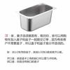 Tazón rectangular de acero inoxidable para porciones con tapa, Tazón de servicio comercial, Tazón para comidas, Caja pequeña para ingredientes de condimentos