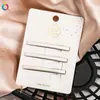 Qiyue Transfronteiriço Dopamina Fofo Sentido Avançado Grampo de Cabelo Cartão de Metal Presilha Bico de Pato Acessórios de Cabelo Cosméticos Grampo para Franja