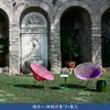 Conjunto de Sofá para Jardim de Villa ao Ar Livre Cadeira de Rattan para Pátio de Lazer Cama de Descanso em Formato de Pétala Conjunto de Sofá e Cadeira para Hotel e Pousada