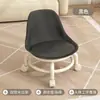 Taburete pequeño de rueda universal, banco pequeño, silla pequeña para el hogar, ruedas, taburete bajo, niños, adultos, taburete redondo de dopamina con respaldo