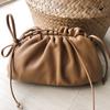 2019 Nuevo AM Axi Ge Mismo Estilo Bolsa Nube Piel Suave Piel de Vaca Bolso de Mujer Bolso de Hombro Cruzado Bolso de Mano Albóndigas