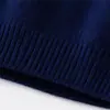 2026 Nuevo Suéter Cardigan con Cremallera y Hombros Caídos para Niños Otoño/Invierno, Ropa Exterior de Punto de Cuello Alto Medio para Niños Grandes