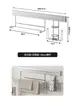 Declaración de Estilo de Vida: Estante de Almacenamiento para Baño de Acero Inoxidable, Cesta Colgante para Baño, No Requiere Taladro, Almacenamiento Montado en Pared para Lavabos y Fregaderos
