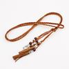 Nuevo cinturón de cintura tejido a mano coreano Hanfu con accesorios para falda con cara de caballo, cinturón con borlas y cadena fina para la cintura, venta al por mayor