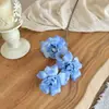Flor Artificial de Rosa Pétalo Plegable de 3 Cabezas Decoración de Escena de Hotel y Salón de Bodas Paisajismo Arreglo Floral de Rosas Flores Falsas para Bodas