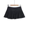 AP24159-24 Verano Nuevo Estilo Francés Niña Dulce Niña Casual Encaje Pompón Vestido Falda de Cintura Línea A