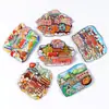 Ímãs de Geladeira de Madeira, Lembrancinhas de Viagem, Moda Popular Estilo Nacional, Materiais Ecológicos, Presentes Comemorativos Clássicos de Cidades
