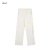 Calça estilo americano com tecido 'ice-skin' (pele de gelo), corte reto solto, versátil para o trabalho, leve e respirável, cor sólida, sensação refrescante, calça casual esportiva para homens