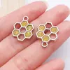 Joyas con Gotas de Aceite de Abeja Accesorios Colgante de Animales de Aleación Collar Pulsera Llavero Cadena de Teléfono Adorno Hecho a Mano