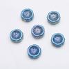 Venta al por mayor color mágico 14MM flor redonda cristal vidrio cuentas sueltas accesorios para joyería diy accesorios para el cabello pulsera aretes accesorios