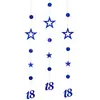 Guirlanda de Número Estrela Dourada Brilhante Rose Gold Multicolor 13 16 18 25 30 40 50 60