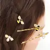 1852 Grampo de Cabelo Abelhinha Uma Palavra 2016 Acessórios de Cabelo Adorno de Cabeça Presilha de Cabelo Loja Fofa Joias Atacado