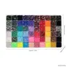 Rhinestones de Color de Base Plana de 3 mm con 40 Rejillas de Colores Caramelo Macaron de Venta Caliente Transfronteriza para Manualidades DIY, Ropa, Arte de Uñas, Decoraciones de Teléfono y Accesorios