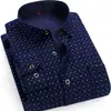 Camisas Cálidas Genuinas al por Mayor para Hombres de Mediana Edad en Otoño e Invierno, Ropa de Papá Holgada y sin Planchar, Camisas de Terciopelo Engrosadas de una Sola Pieza