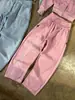 Conjunto de Sudadera Estilo Vintage Y2K con Estampado de Letras, Chaqueta Corta con Capucha y Cremallera Dulce y Fresca y Pantalones de Chándal de Pierna Ancha Conjunto de Dos Piezas para Mujer