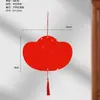 Mini Tarjeta de Papel Estilo Chino con Carácter "Fu" Blanco Escrito a Mano, Palabras Auspiciosas y Papel de Pareja con Polvo Dorado