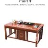 Nova mesa de chá de varanda estilo chinês, conjunto de mesa e cadeiras de chá para apartamento em madeira maciça, conjunto de mesa de chá para sala de estar com estação de preparo de chá integrada