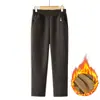 Pantalones Rectos de Moda para Abuela, Pantalones de Madre, Con Terciopelo Adentro, Estilo Engrosado, Novedades Otoño/Invierno 2026, Pantalones Largos Gruesos de Color Sólido para Mujeres de Mediana Edad y Mayores