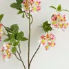 Venta al por mayor de fábrica de arreglos florales pequeños de alta calidad, Serie de colores de primavera de flores silvestres, Flores artificiales para decoración de salón de bodas