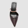 Zapatos de Tacón Alto Puntiagudos Estilo Europeo y Americano de Comercio Exterior Transfronterizo, Sandalias de Verano Elegantes y de Moda Versátiles de una Sola Correa Sexy de Tacón de Aguja con Punta Cerrada