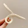 Pinza de tiburón grande coreana para el cabello, accesorio simple para recogido en la parte trasera de la cabeza, pinza de pelo de alta gama para mujer
