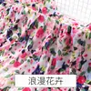 Tela de Algodón de Verano Tela para Pijama Súper Suave Ropa de Vestir Floral Ropa para el Hogar Tela de Algodón Tela de Rayón