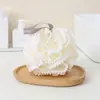 Esfera de espuma de algodão pérola para banho, bola de banho espumante densa que não se desfaz, esteticamente agradável para limpar o corpo no banheiro.
