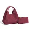 Bolso Cubo Nuevo Tejido Mate Otoño/Invierno 2026 para Mujer Cesta de Verduras Bolso de Mano para Madre e Hijo Bolso Cruzado de Hombro Único Casual