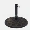 Spot atacado guarda-sol de palha simulação exterior Jardim Terraço Praia férias à prova d'água proteção solar 8 varetas haste reta manual guarda-sol