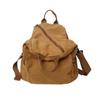 Mochila de lona lavada para hombre y mujer de gran capacidad Ruiying bandolera mensajera estilo japonés estilo holgazán color sólido mochila pequeña