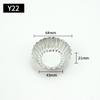 Venta caliente suministro Y21-Y24 aleación de aluminio molde para pastel flor de crisantemo Taza de aleación de aluminio herramientas para hornear
