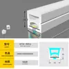 Fita de LED 220v flexível de silicone com canaleta de luz embutida fita de luz suave 24v baixa voltagem à prova d'água luz linear