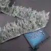 Directo de fábrica pieza de rasgar fuego tela de plumas accesorios hechos a mano diy ropa falda plumas decorativas venta al por mayor