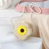 Bolsa de Palha Estilo Férias de Verão com Florzinha Nova Bolsa de Palha 2025 Bolsa de Palha Trançada Bolsa Transversal Mini Bolsa de Moedas