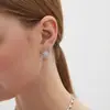 Pendientes de Nuevo Estilo 2025 con Diamantes para Mujer, Pendientes de Plata de Ley S925 con Aguja de Plata de Moda, Pendientes de Copo de Nieve de Lujo Ligero y Gama Alta